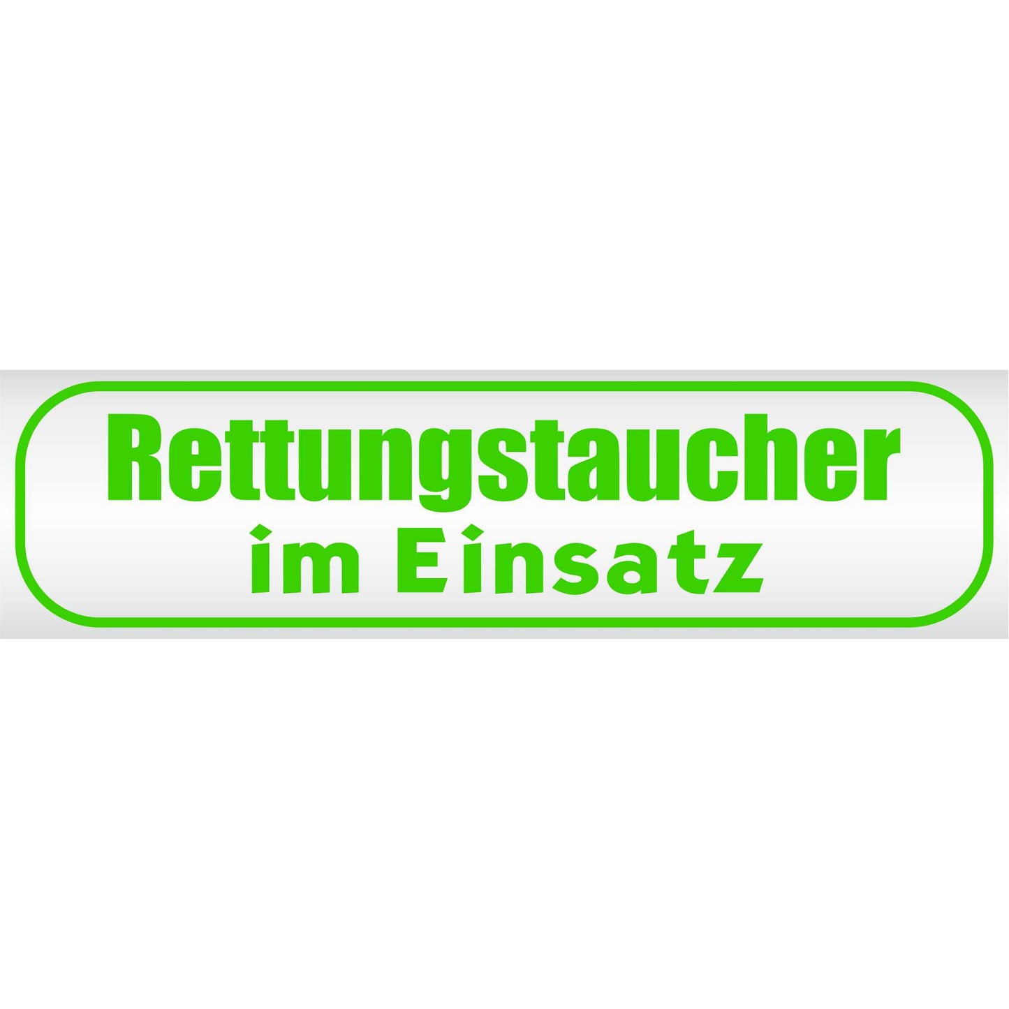 Magnetschild - Rettungstaucher im Einsatz - Magnetfolie für Auto - LKW - Truck - Baustelle - Firma