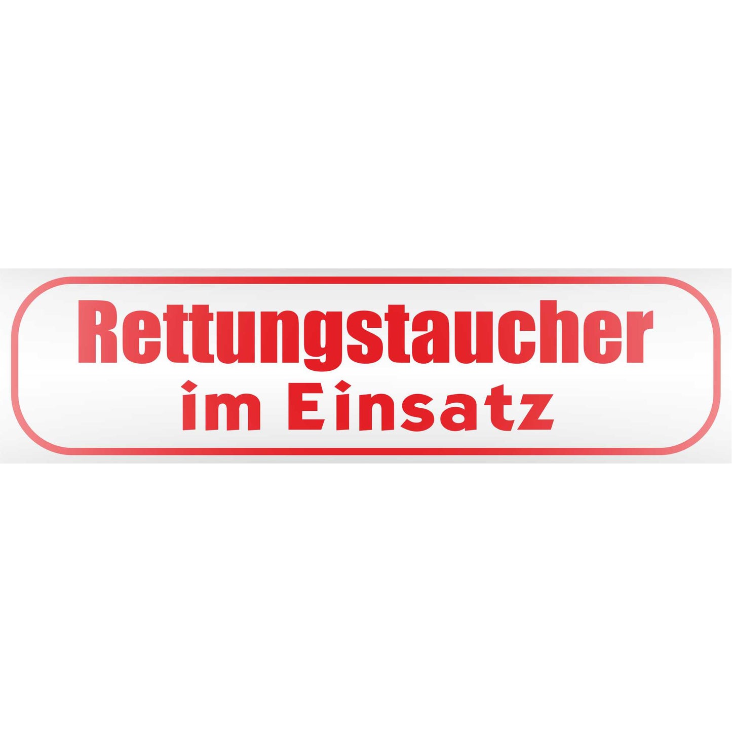 Magnetschild - Rettungstaucher im Einsatz - Magnetfolie für Auto - LKW - Truck - Baustelle - Firma