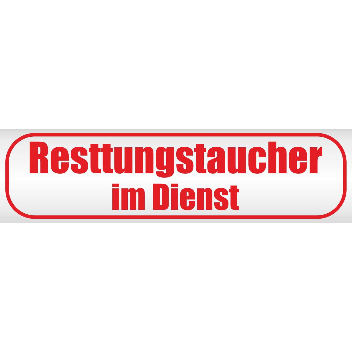 Magnetschild - Rettungstaucher im Dienst - Magnetfolie für Auto - LKW - Truck - Baustelle - Firma