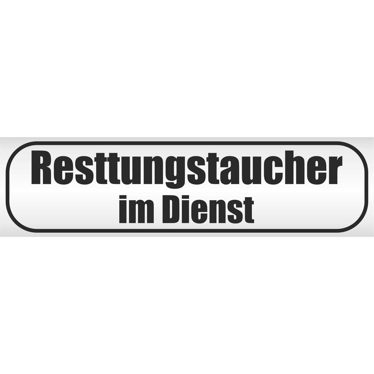 Magnetschild - Rettungstaucher im Dienst - Magnetfolie für Auto - LKW - Truck - Baustelle - Firma