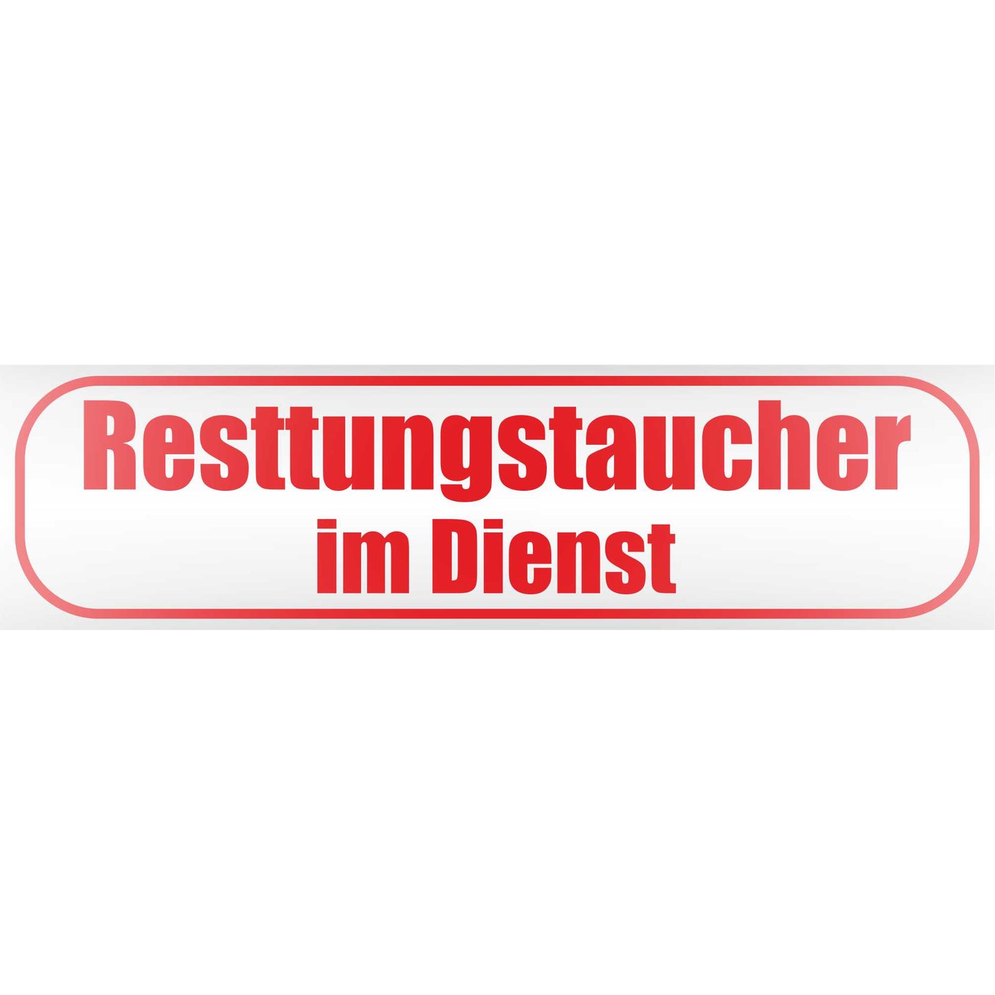 Magnetschild - Rettungstaucher im Dienst - Magnetfolie für Auto - LKW - Truck - Baustelle - Firma