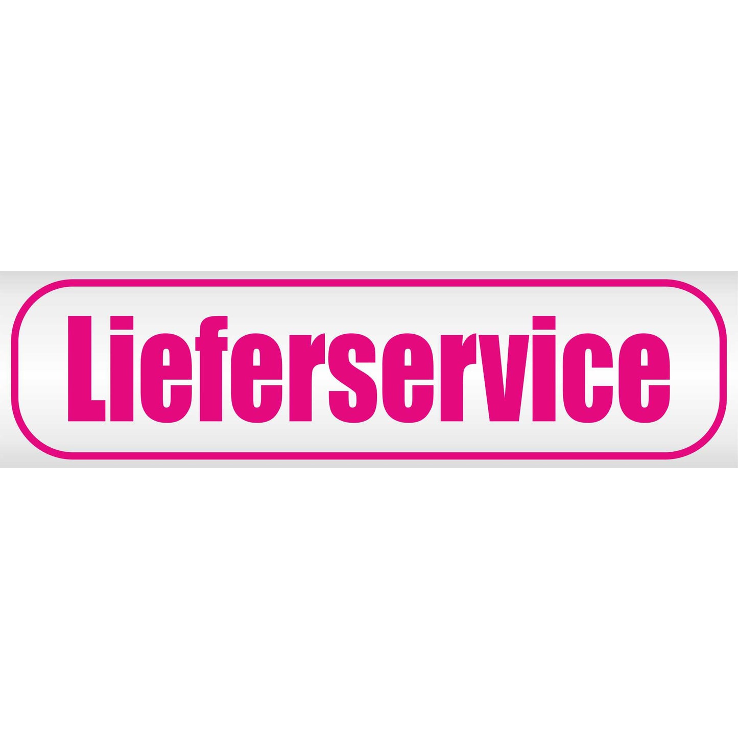 Magnetschild - Lieferservice - Magnetfolie für Auto - LKW - Truck - Baustelle - Firma