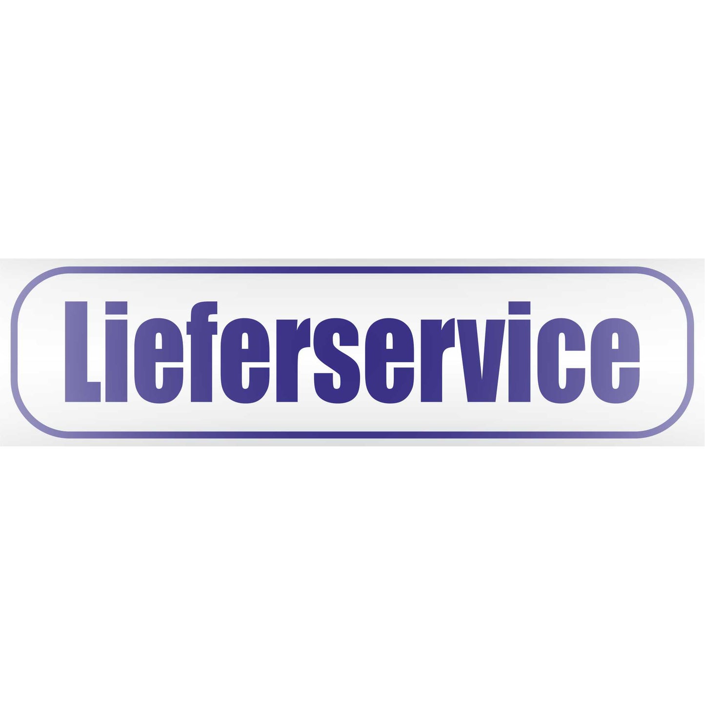 Magnetschild - Lieferservice - Magnetfolie für Auto - LKW - Truck - Baustelle - Firma