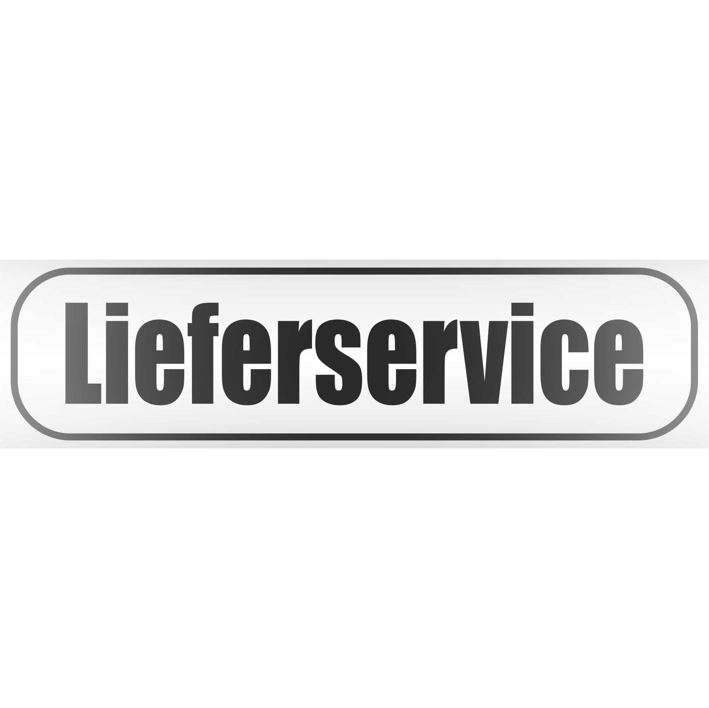 Magnetschild - Lieferservice - Magnetfolie für Auto - LKW - Truck - Baustelle - Firma