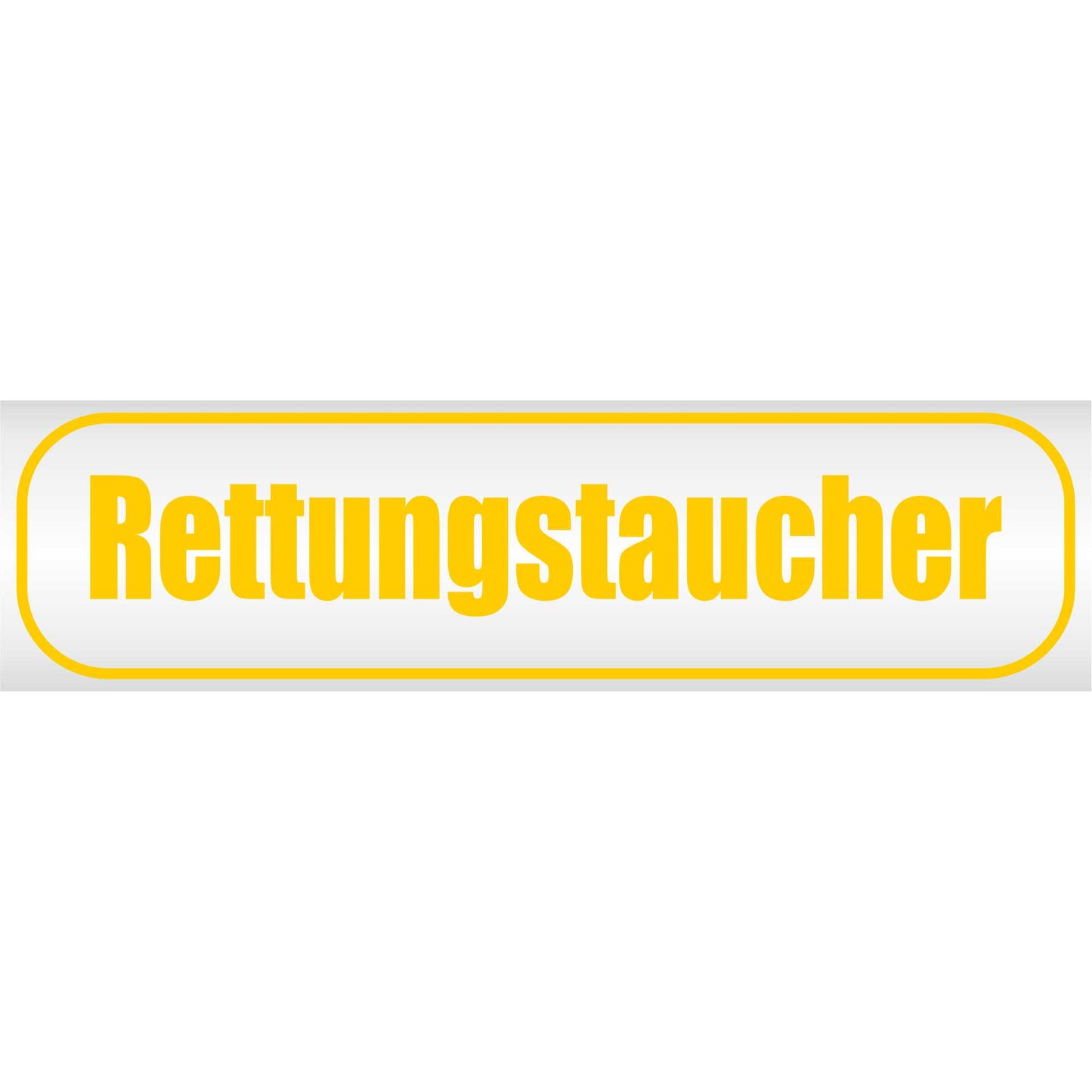 Magnetschild - Rettungstaucher - Magnetfolie für Auto - LKW - Truck - Baustelle - Firma