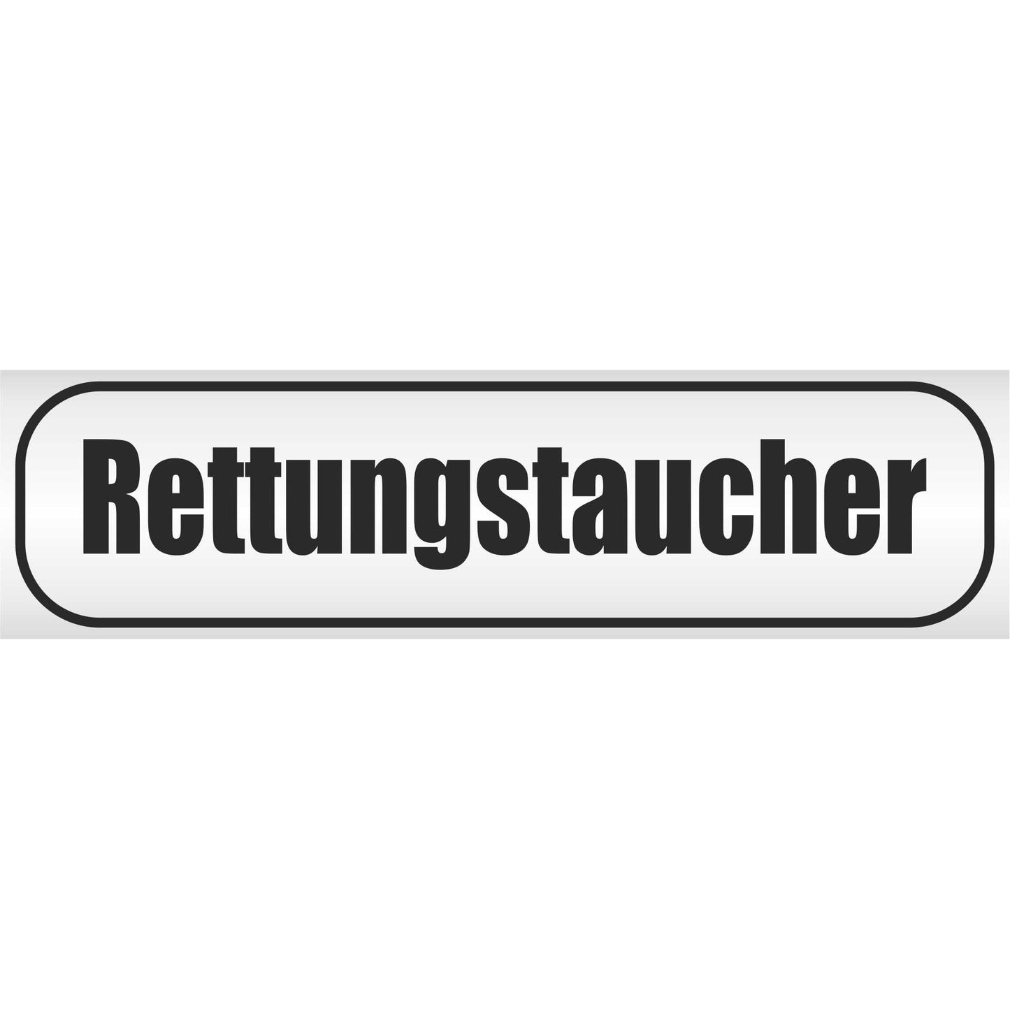Magnetschild - Rettungstaucher - Magnetfolie für Auto - LKW - Truck - Baustelle - Firma