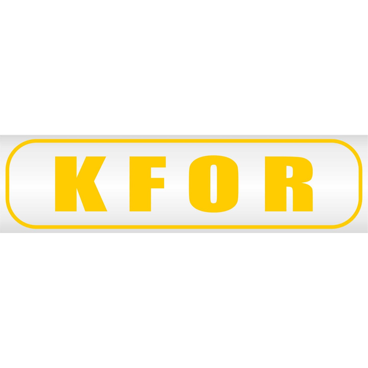 Magnetschild - KFOR - Magnetfolie für Auto - LKW - Truck - Baustelle - Firma