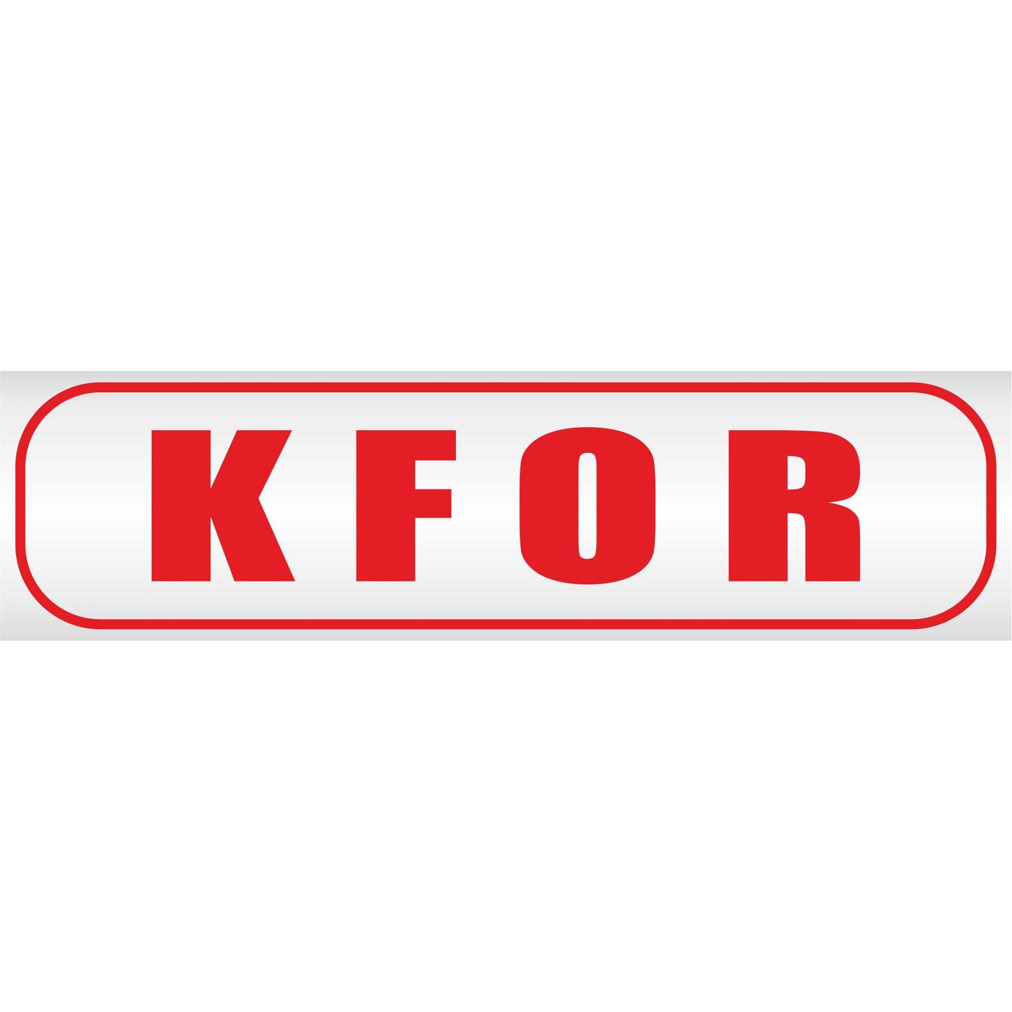 Magnetschild - KFOR - Magnetfolie für Auto - LKW - Truck - Baustelle - Firma
