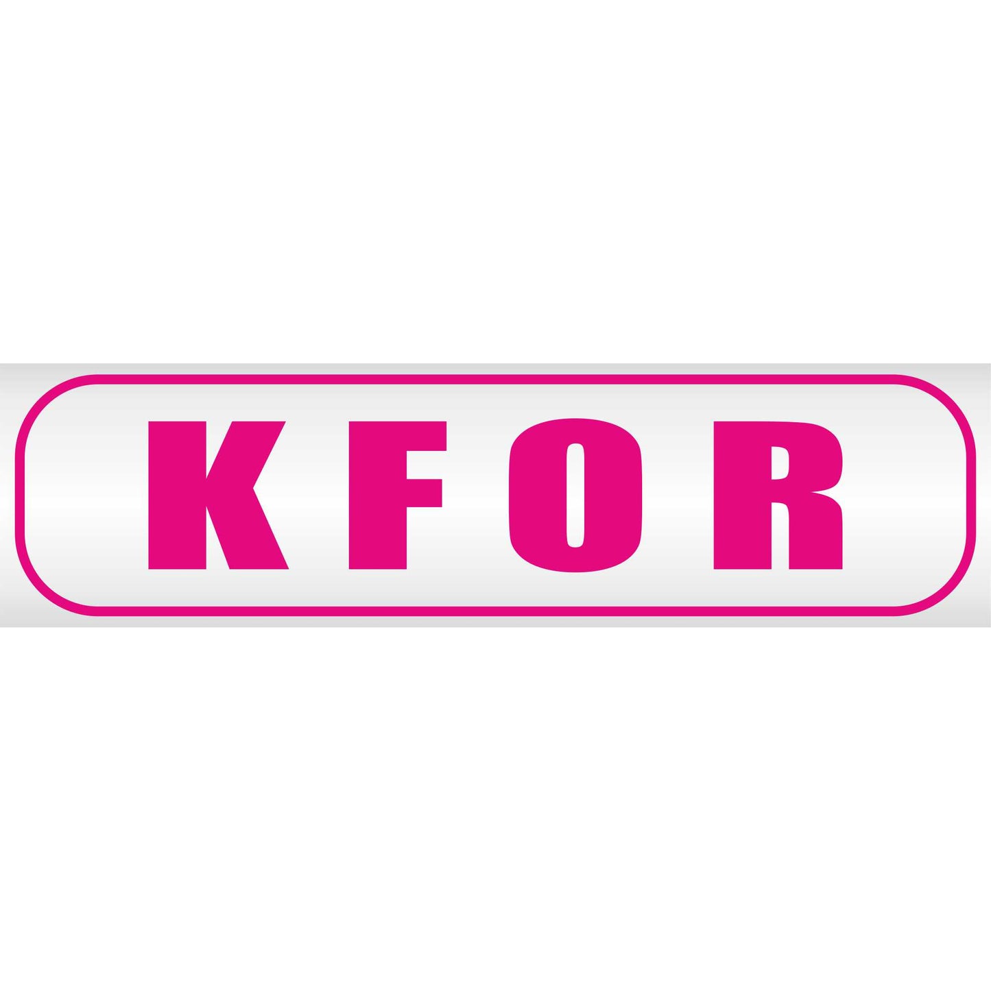 Magnetschild - KFOR - Magnetfolie für Auto - LKW - Truck - Baustelle - Firma