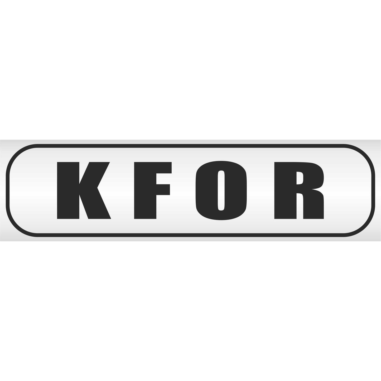 Magnetschild - KFOR - Magnetfolie für Auto - LKW - Truck - Baustelle - Firma