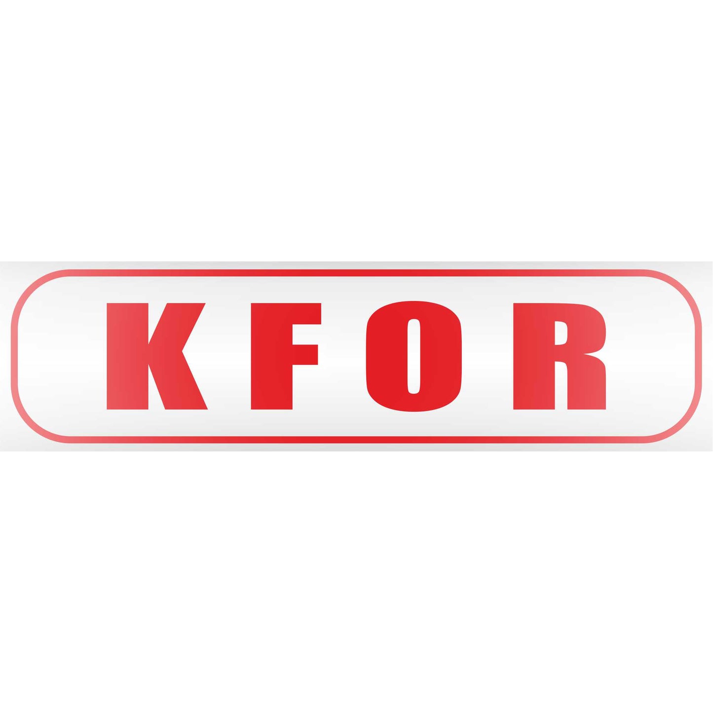 Magnetschild - KFOR - Magnetfolie für Auto - LKW - Truck - Baustelle - Firma