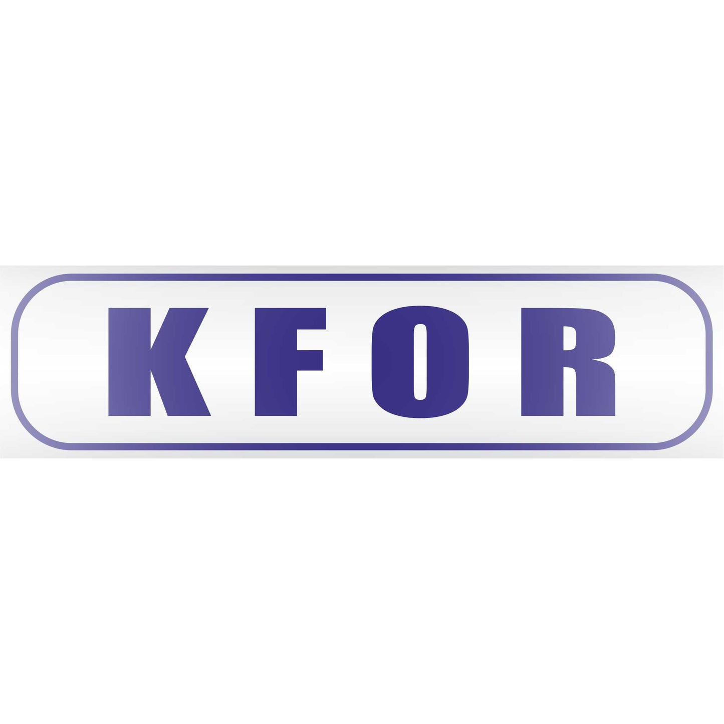 Magnetschild - KFOR - Magnetfolie für Auto - LKW - Truck - Baustelle - Firma