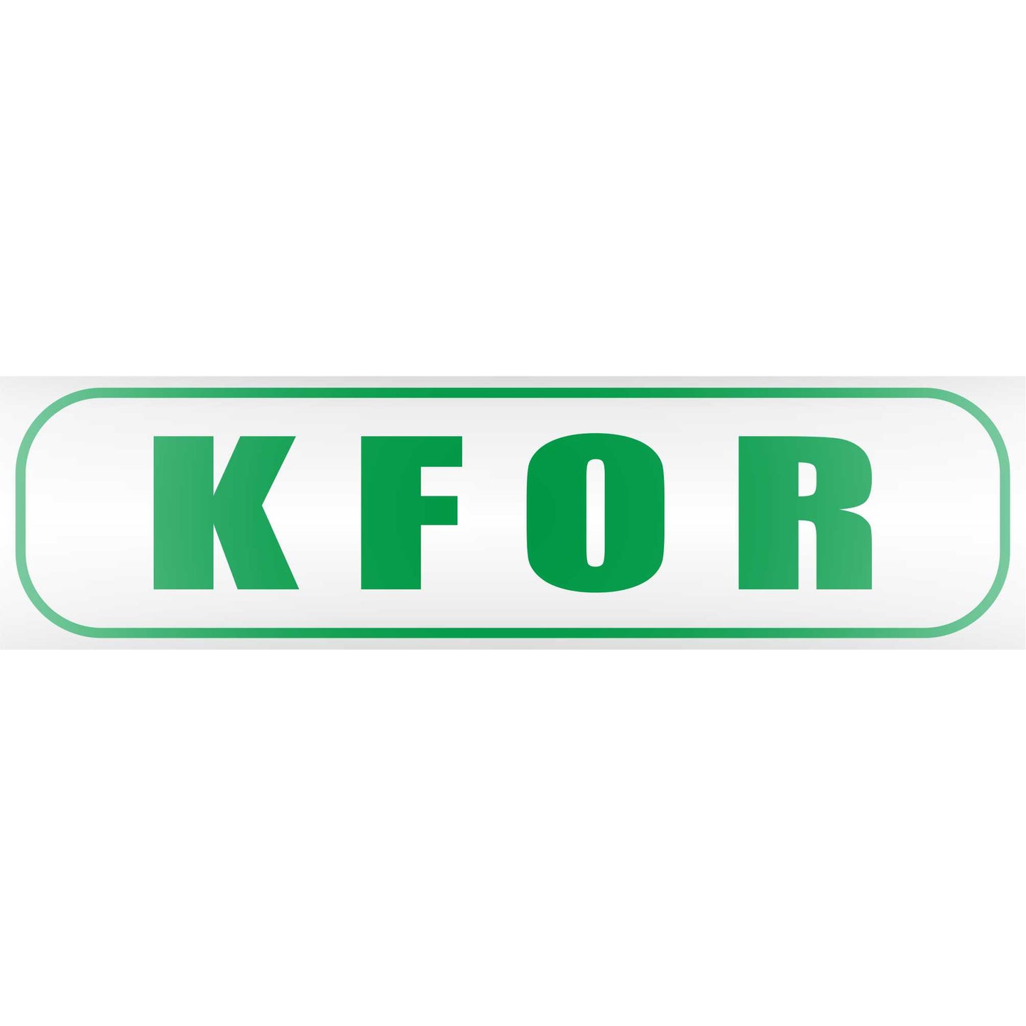 Magnetschild - KFOR - Magnetfolie für Auto - LKW - Truck - Baustelle - Firma