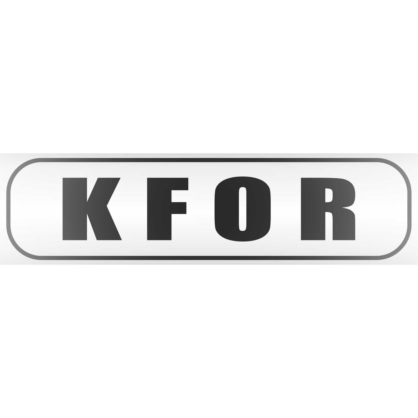 Magnetschild - KFOR - Magnetfolie für Auto - LKW - Truck - Baustelle - Firma