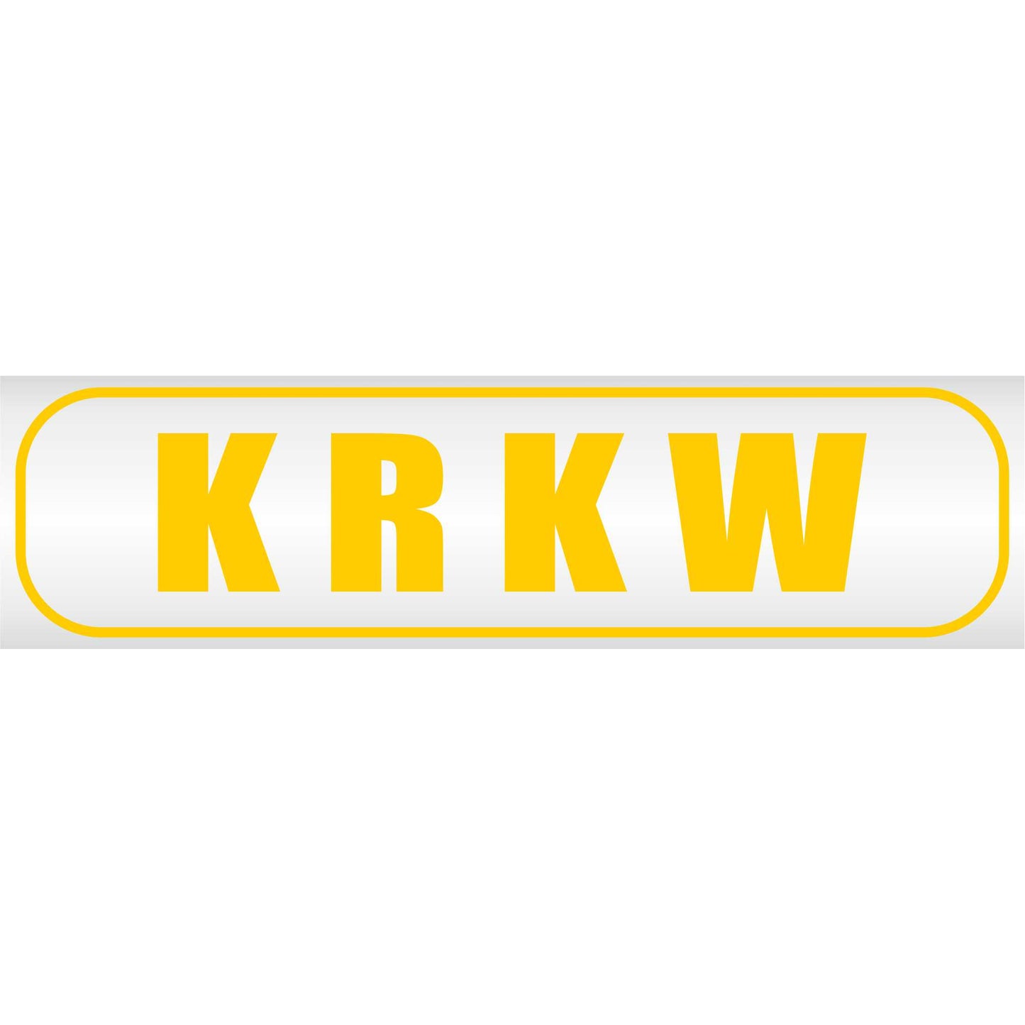 Magnetschild - KRKW Krankenwagen - Magnetfolie für Auto - LKW - Truck - Baustelle - Firma