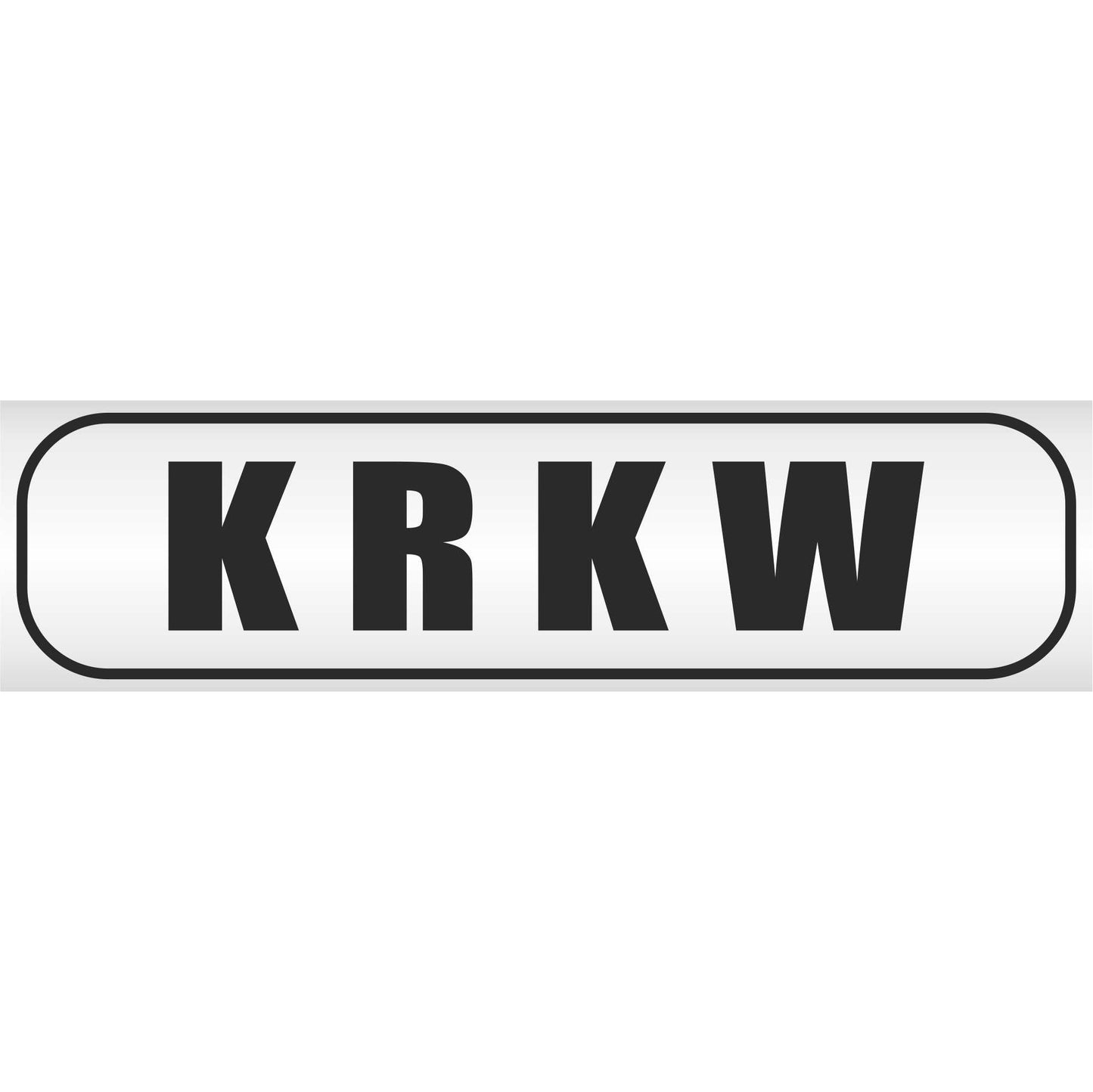 Magnetschild - KRKW Krankenwagen - Magnetfolie für Auto - LKW - Truck - Baustelle - Firma
