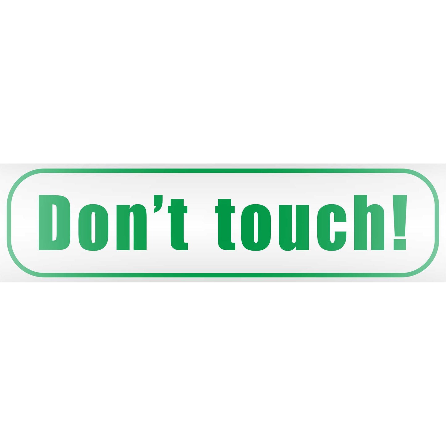 Magnetschild - Don't Touch Do Not - Magnetfolie für Auto - LKW - Truck - Baustelle - Firma