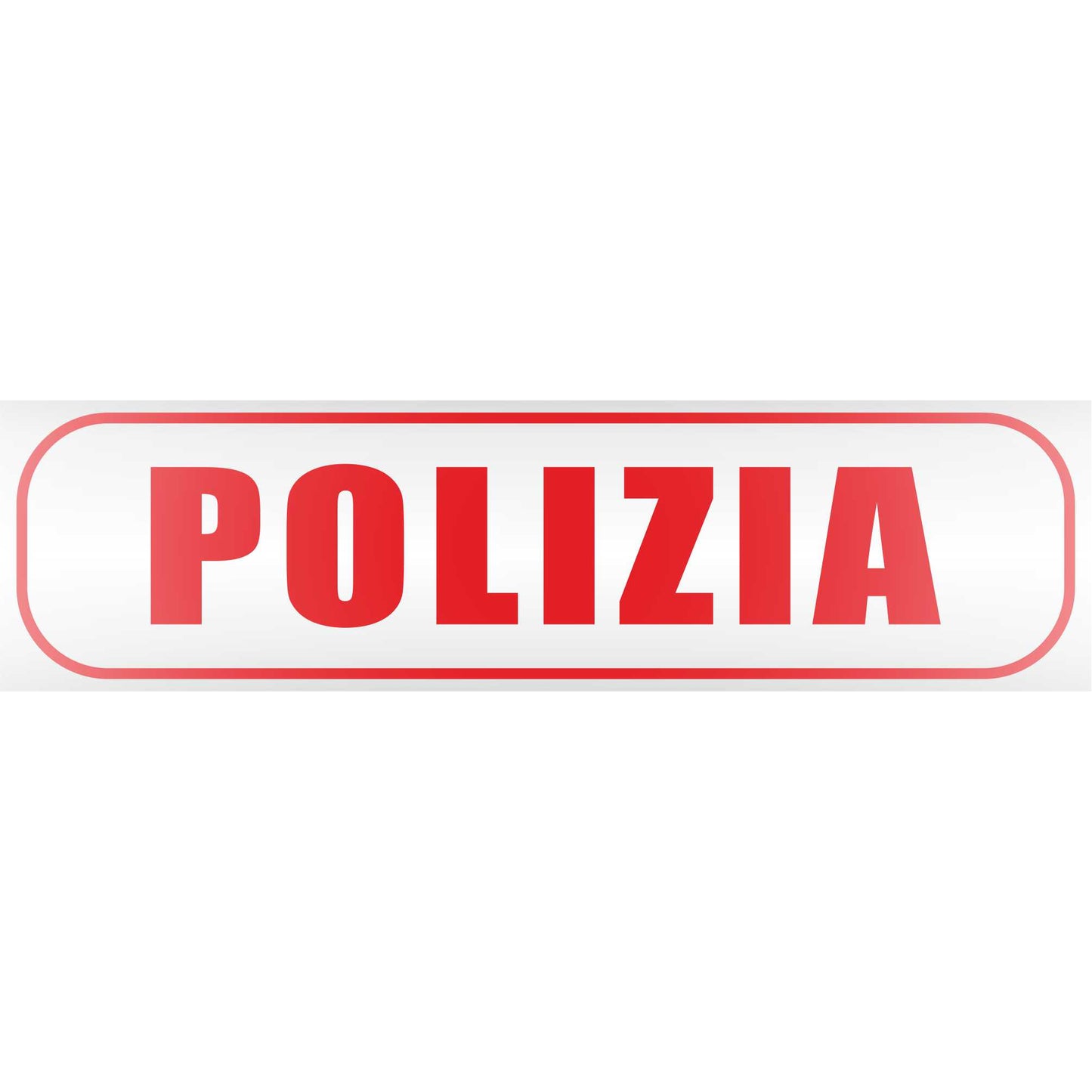 Magnetschild - Polizia - Magnetfolie für Auto - LKW - Truck - Baustelle - Firma