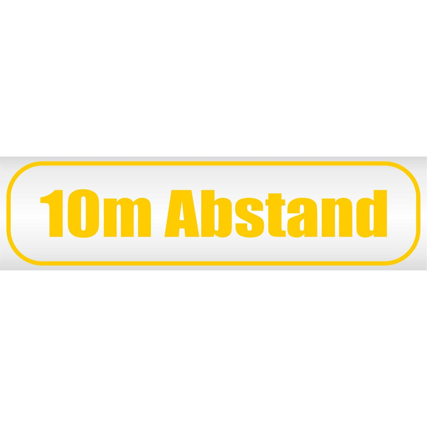 Magnetschild - 10 Meter LKW Militär Bundeswehr Abstand halten 10m - Magnetfolie für Auto - LKW - Truck - Baustelle - Firma