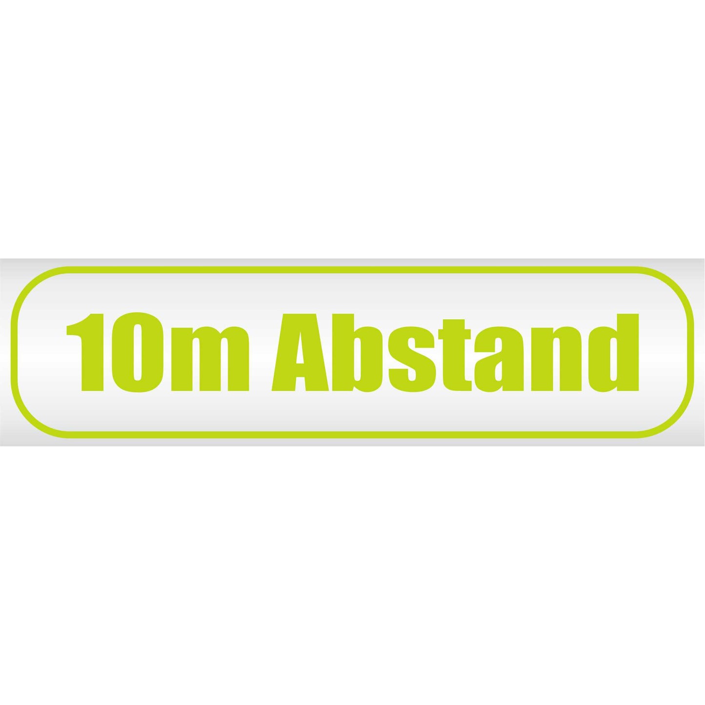 Magnetschild - 10 Meter LKW Militär Bundeswehr Abstand halten 10m - Magnetfolie für Auto - LKW - Truck - Baustelle - Firma