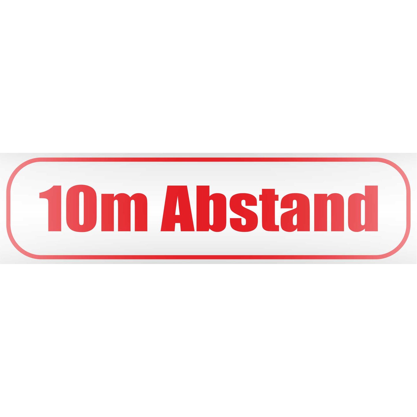 Magnetschild - 10 Meter LKW Militär Bundeswehr Abstand halten 10m - Magnetfolie für Auto - LKW - Truck - Baustelle - Firma