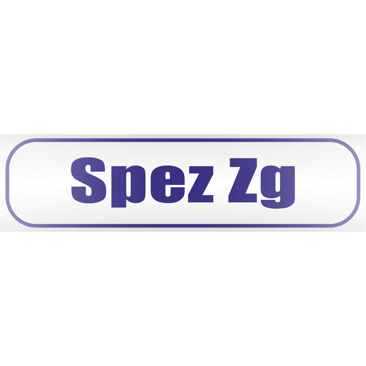 Magnetschild - Spez zg Spezialzug - Magnetfolie für Auto - LKW - Truck - Baustelle - Firma