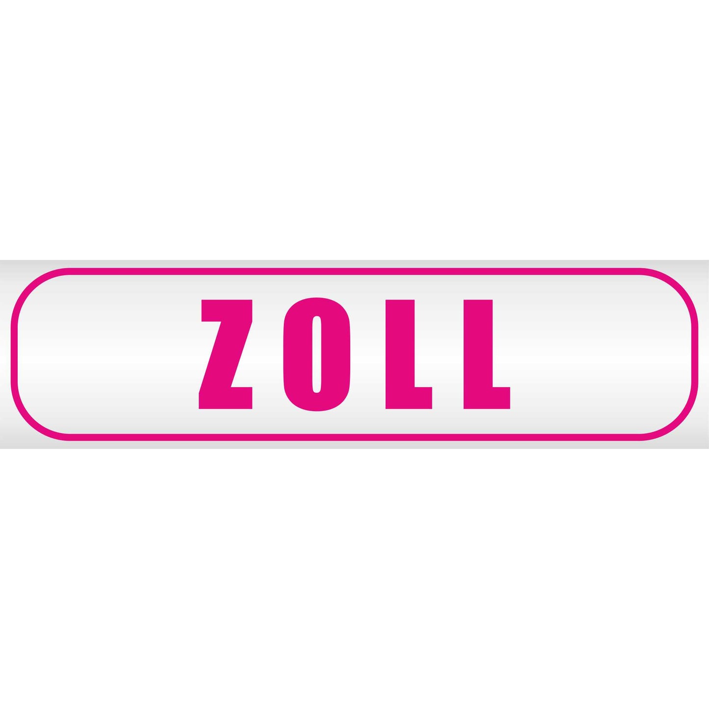 Magnetschild - Zoll - Magnetfolie für Auto - LKW - Truck - Baustelle - Firma