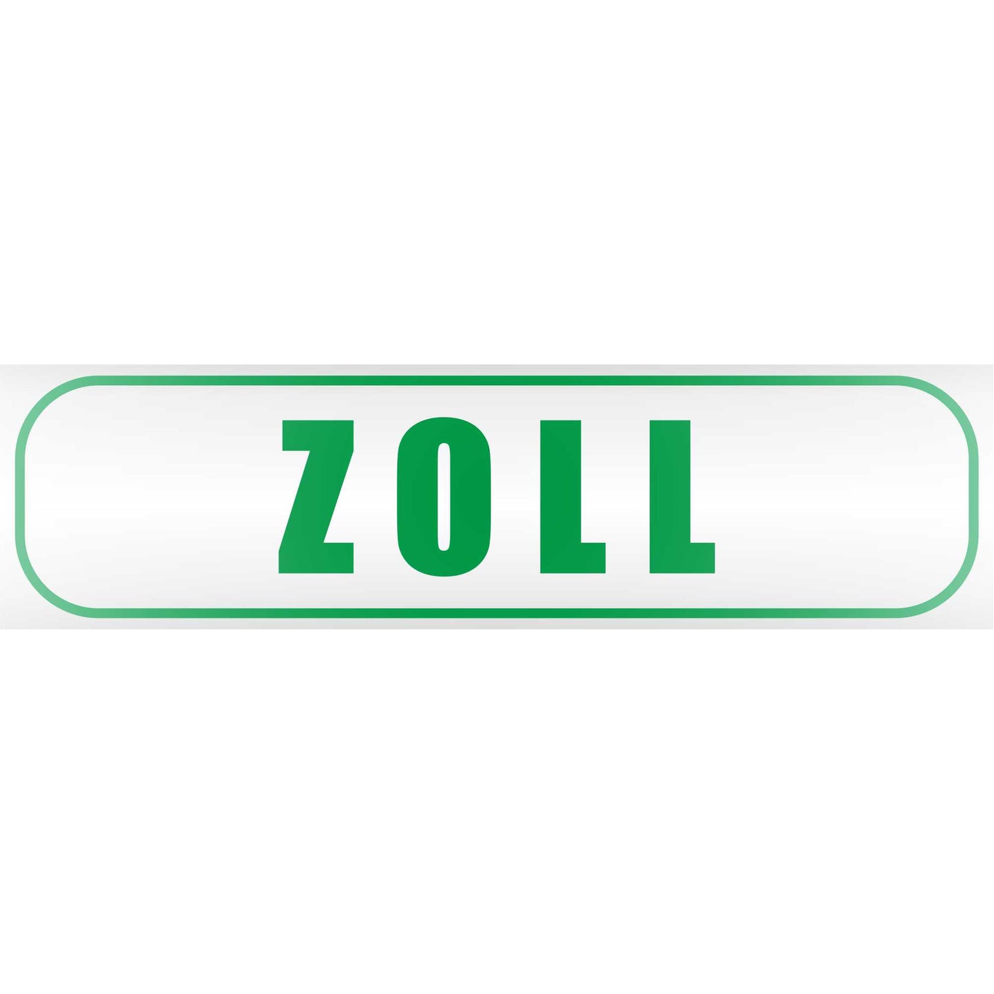 Magnetschild - Zoll - Magnetfolie für Auto - LKW - Truck - Baustelle - Firma