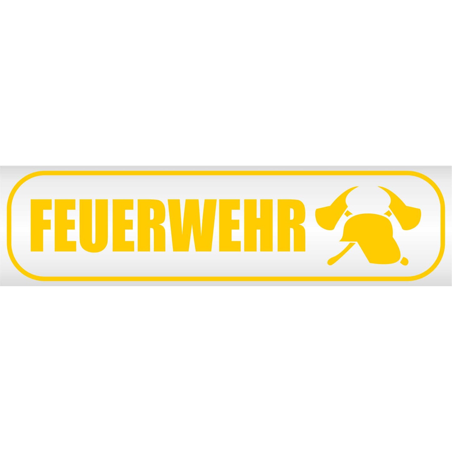 Magnetschild - Feuerwehr 2 - Magnetfolie für Auto - LKW - Truck - Baustelle - Firma