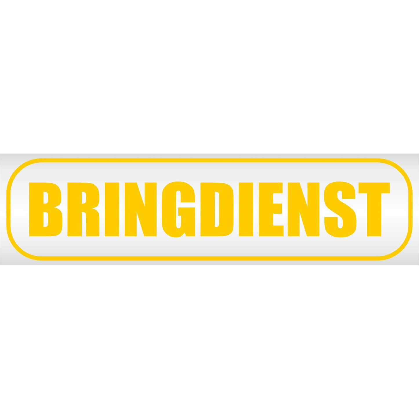 Magnetschild - Bringdienst - Magnetfolie für Auto - LKW - Truck - Baustelle - Firma