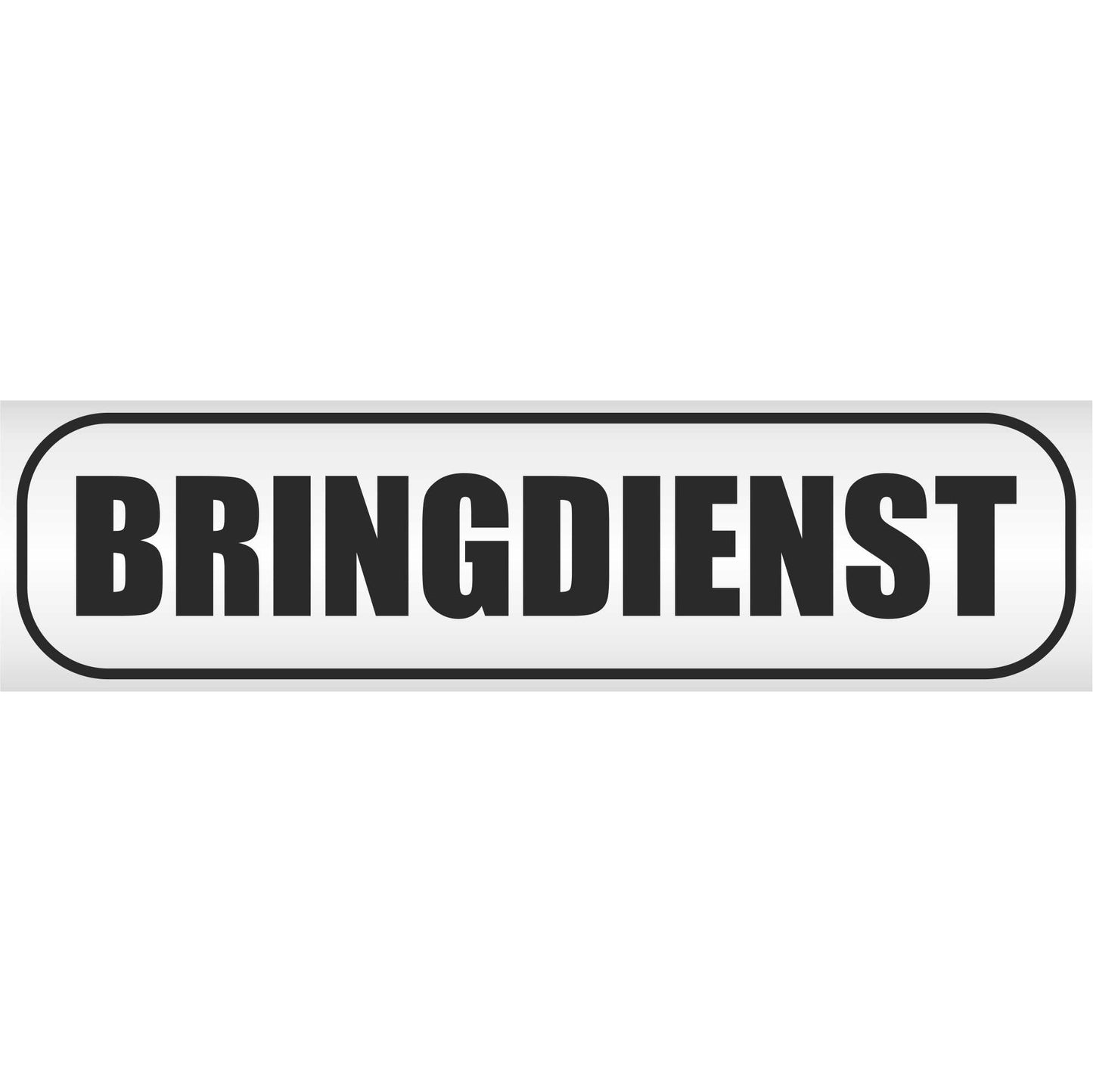 Magnetschild - Bringdienst - Magnetfolie für Auto - LKW - Truck - Baustelle - Firma