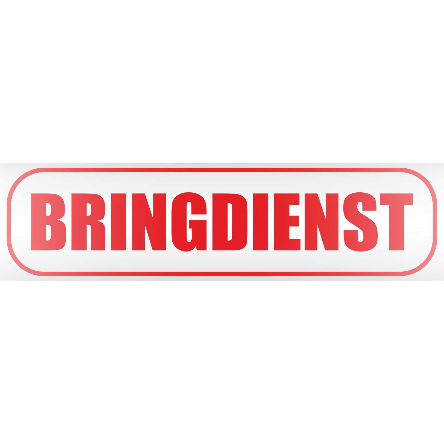 Magnetschild - Bringdienst - Magnetfolie für Auto - LKW - Truck - Baustelle - Firma