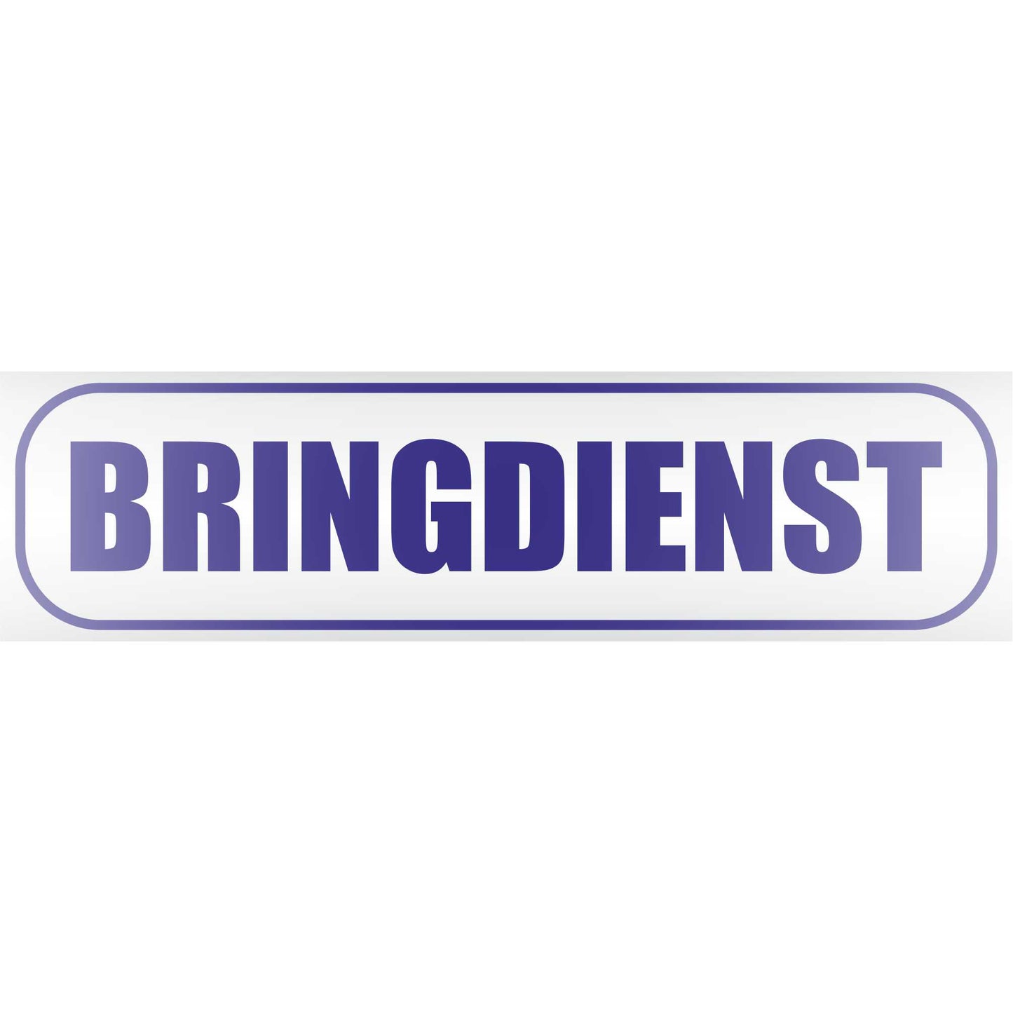Magnetschild - Bringdienst - Magnetfolie für Auto - LKW - Truck - Baustelle - Firma