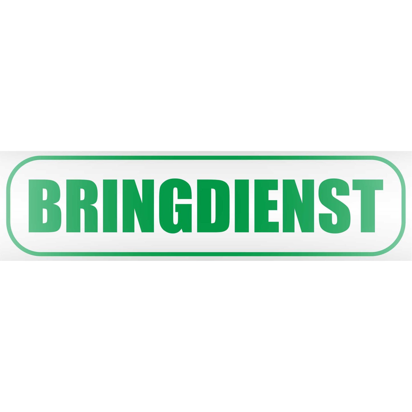 Magnetschild - Bringdienst - Magnetfolie für Auto - LKW - Truck - Baustelle - Firma