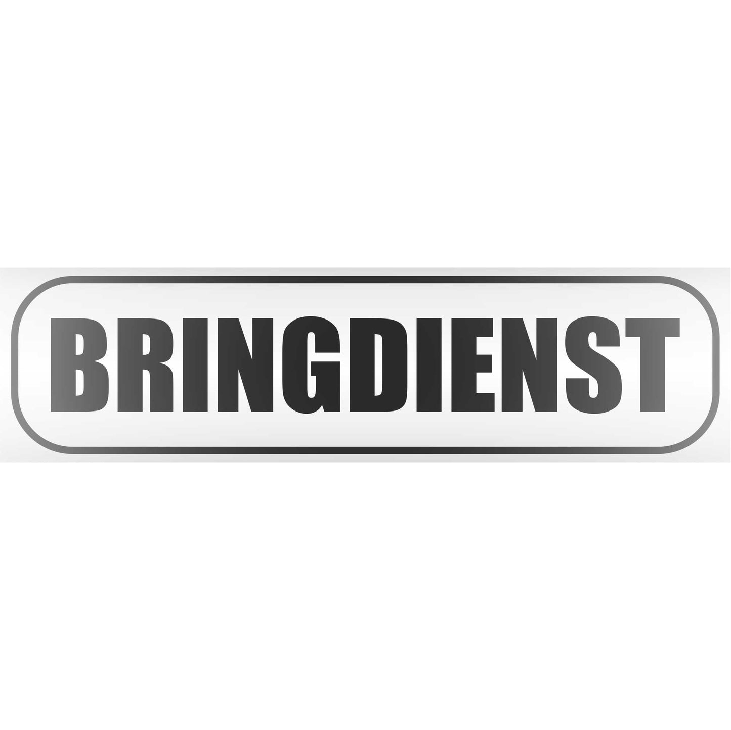 Magnetschild - Bringdienst - Magnetfolie für Auto - LKW - Truck - Baustelle - Firma