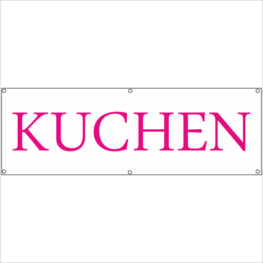 Werbeplane - Gerüstplane - p103 - Kuchen - NEU - Plane für Baustelle- Garten- Zaun oder Veranstaltung