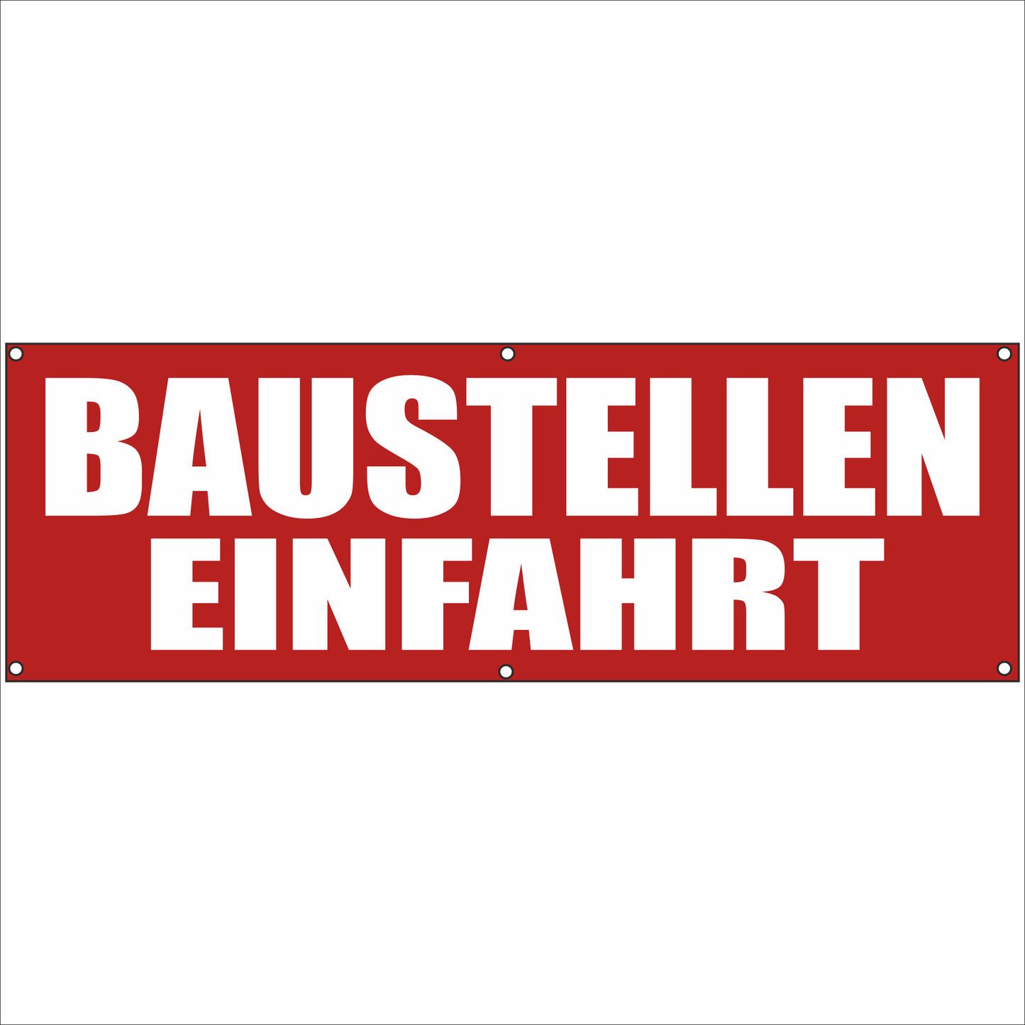 Werbeplane - Gerüstplane - p109 - Baustelleneinfahrt - NEU - Plane für Baustelle- Garten- Zaun oder Veranstaltung