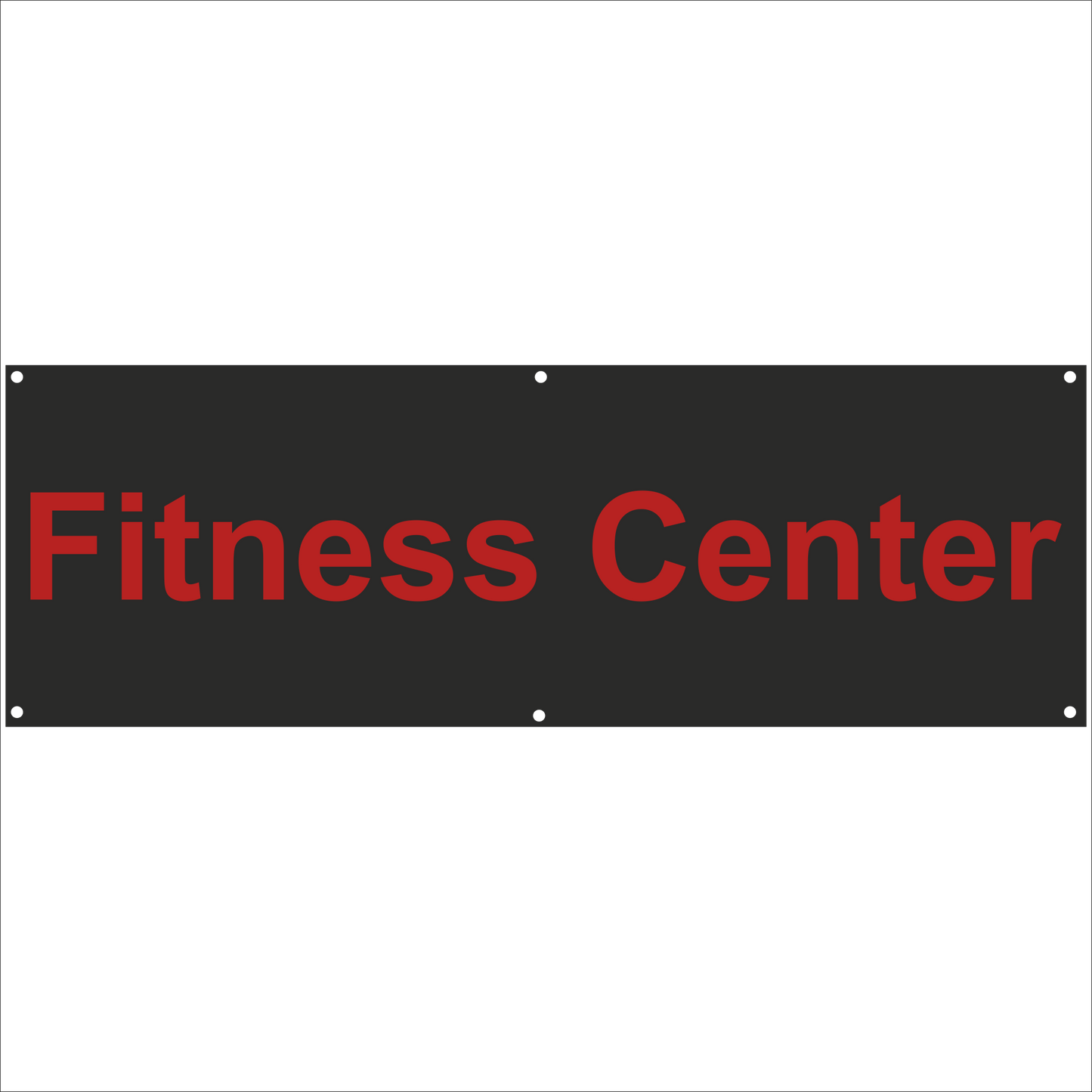 Werbeplane - Gerüstplane - p11 - Fitness Center - NEU - Plane für Baustelle- Garten- Zaun oder Veranstaltung
