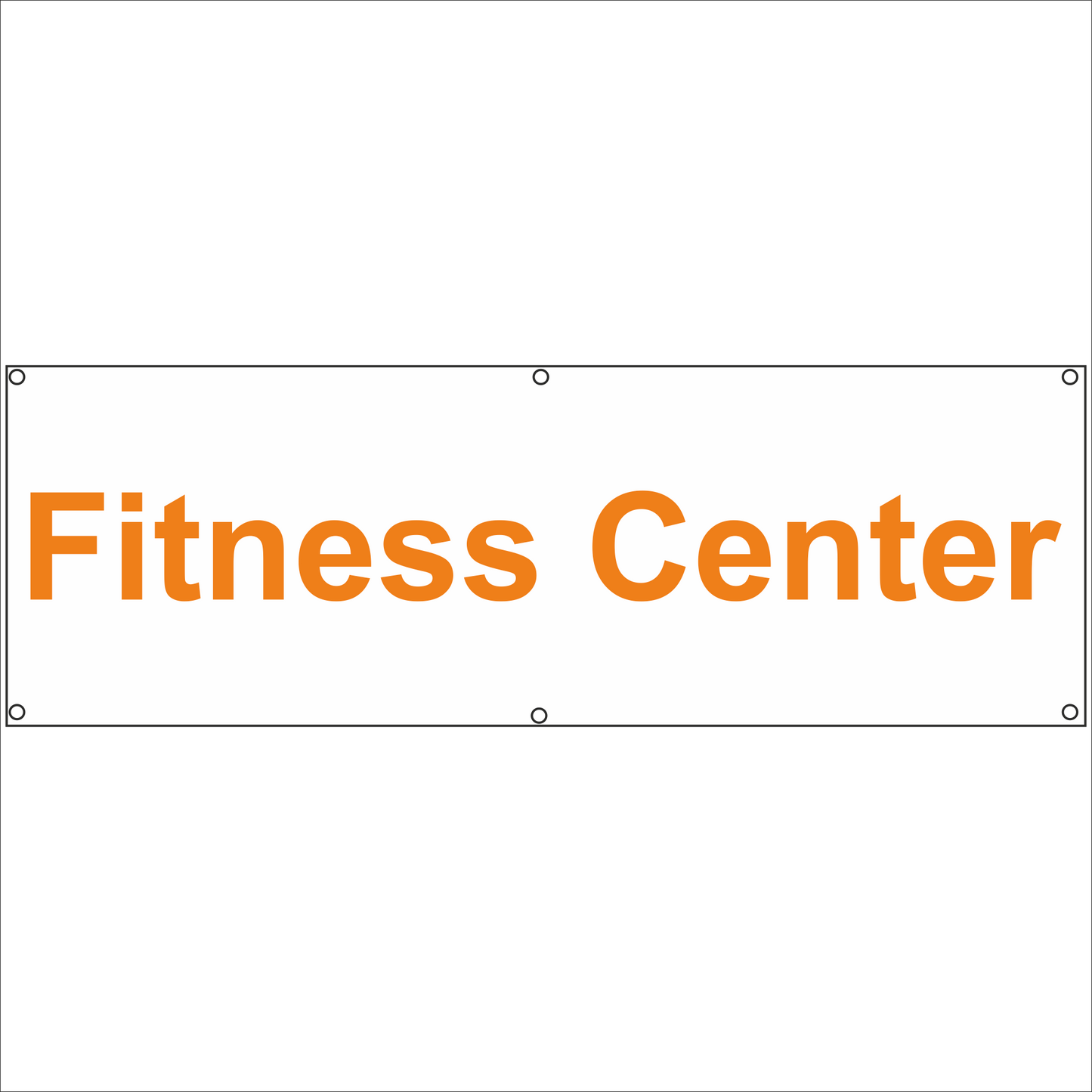 Werbeplane - Gerüstplane - p11 - Fitness Center - NEU - Plane für Baustelle- Garten- Zaun oder Veranstaltung