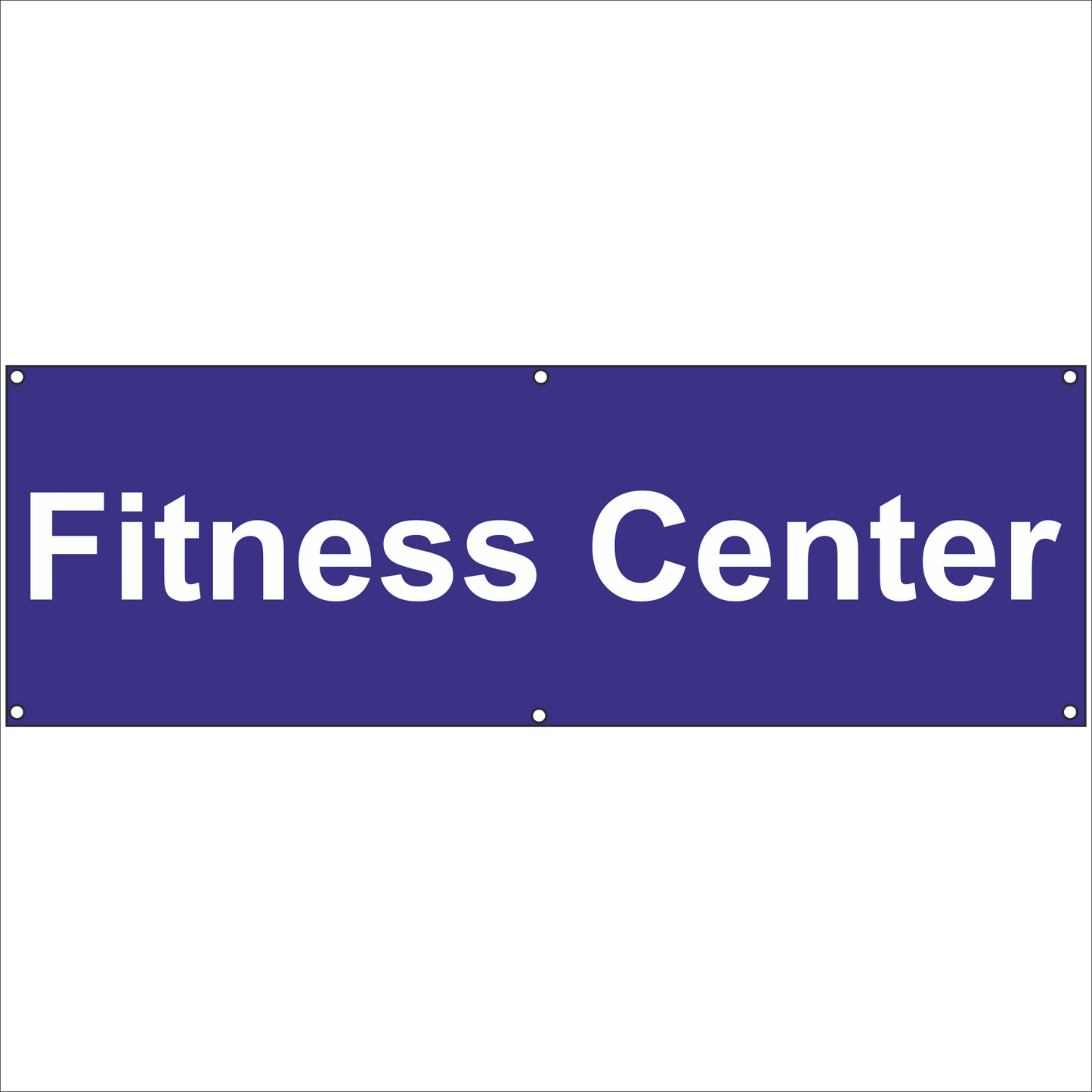 Werbeplane - Gerüstplane - p11 - Fitness Center - NEU - Plane für Baustelle- Garten- Zaun oder Veranstaltung