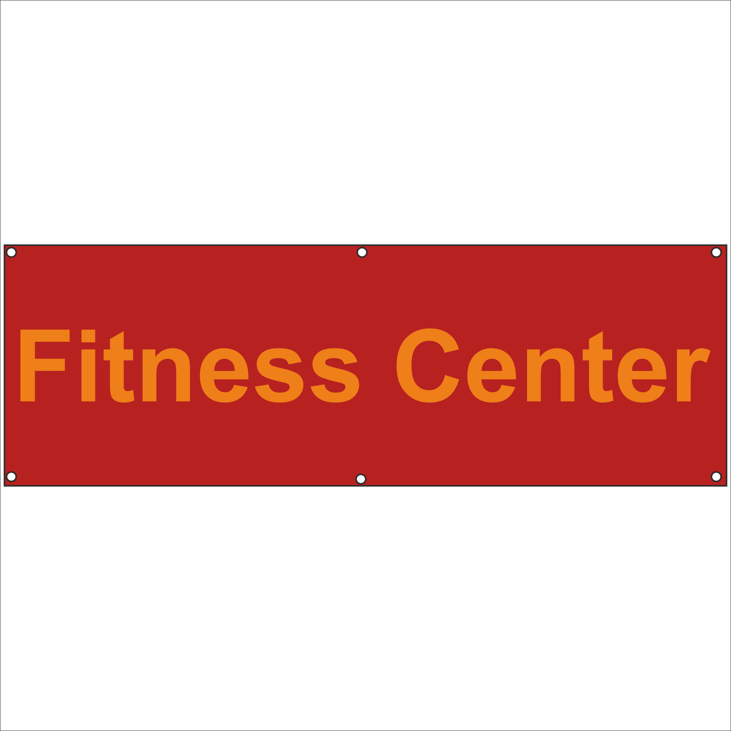 Werbeplane - Gerüstplane - p11 - Fitness Center - NEU - Plane für Baustelle- Garten- Zaun oder Veranstaltung