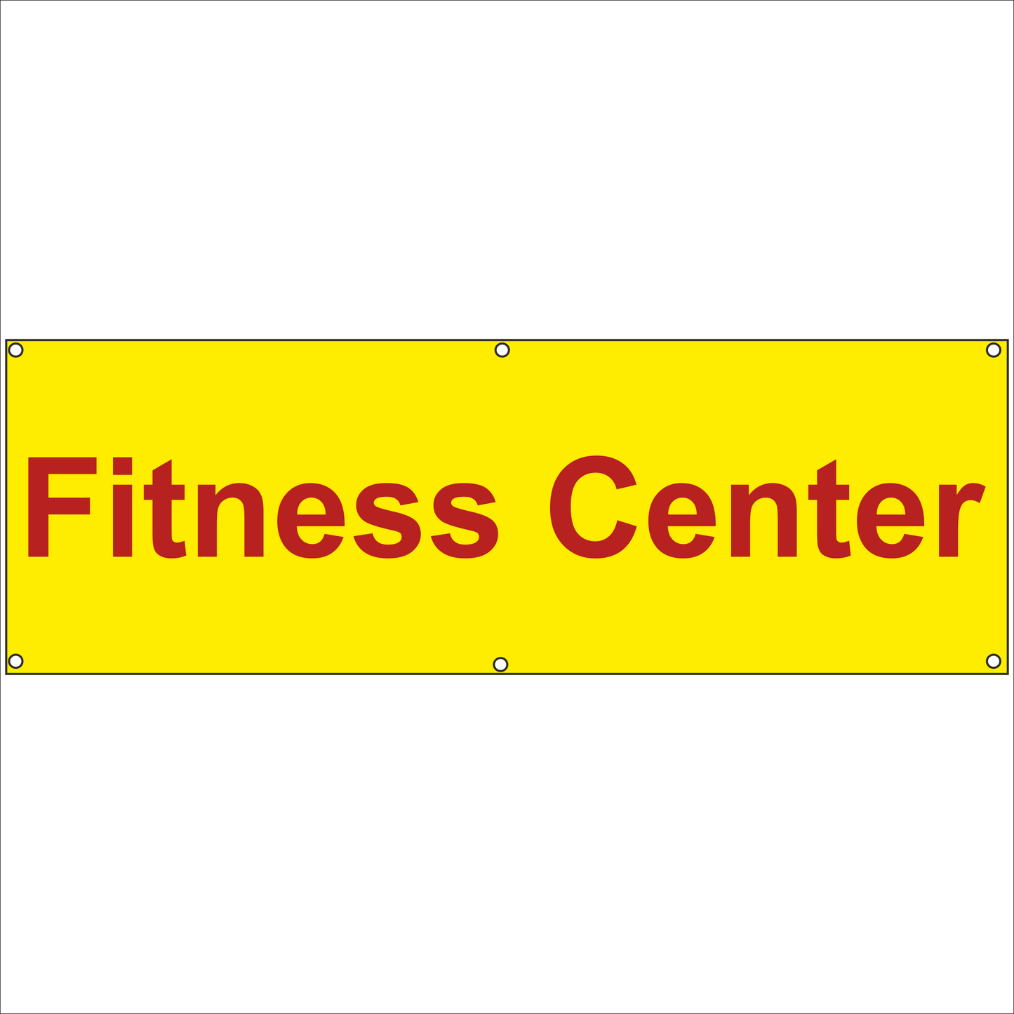 Werbeplane - Gerüstplane - p11 - Fitness Center - NEU - Plane für Baustelle- Garten- Zaun oder Veranstaltung