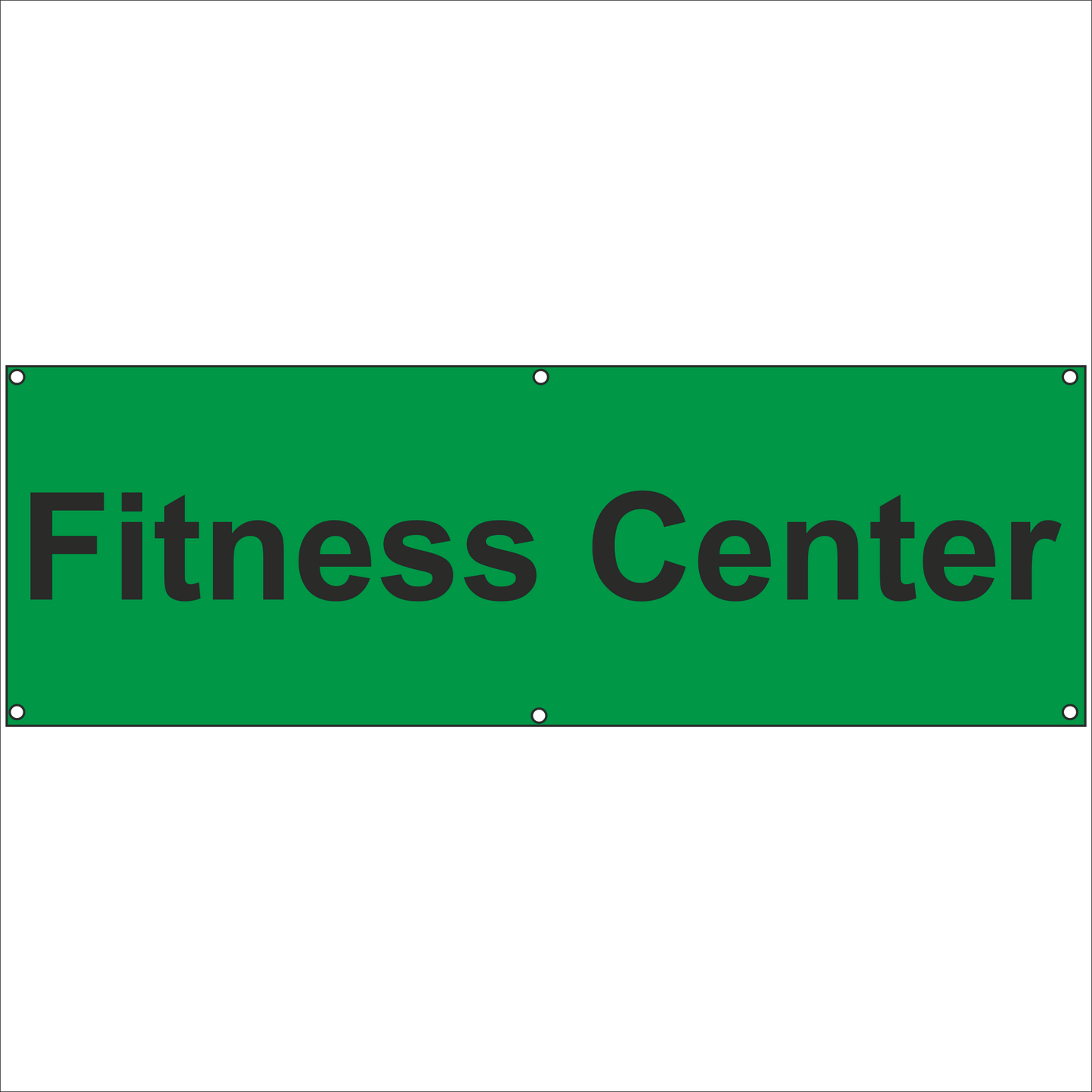 Werbeplane - Gerüstplane - p11 - Fitness Center - NEU - Plane für Baustelle- Garten- Zaun oder Veranstaltung