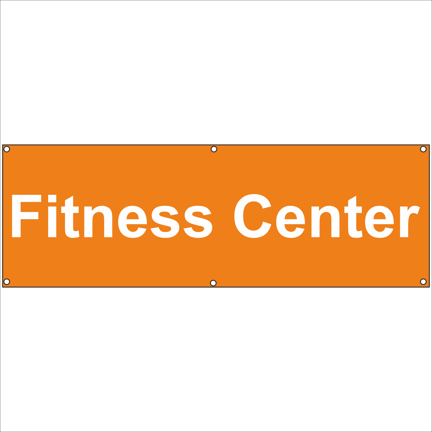 Werbeplane - Gerüstplane - p11 - Fitness Center - NEU - Plane für Baustelle- Garten- Zaun oder Veranstaltung