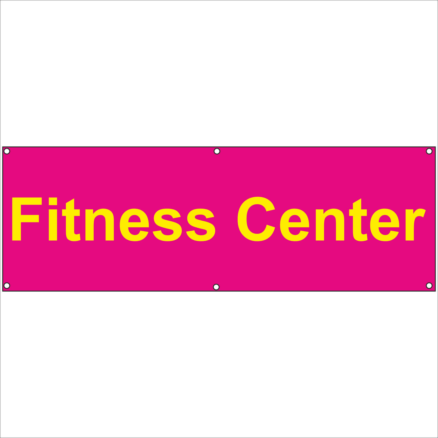 Werbeplane - Gerüstplane - p11 - Fitness Center - NEU - Plane für Baustelle- Garten- Zaun oder Veranstaltung