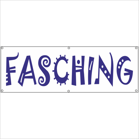 Werbeplane - Gerüstplane - p123 - Fasching - NEU - Plane für Baustelle- Garten- Zaun oder Veranstaltung