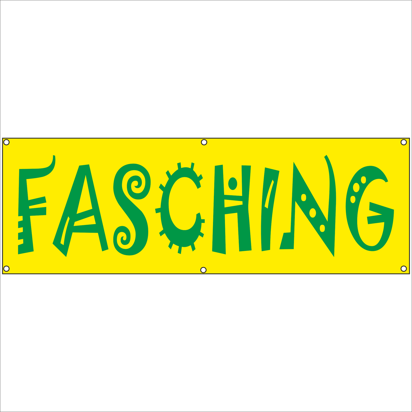 Werbeplane - Gerüstplane - p123 - Fasching - NEU - Plane für Baustelle- Garten- Zaun oder Veranstaltung