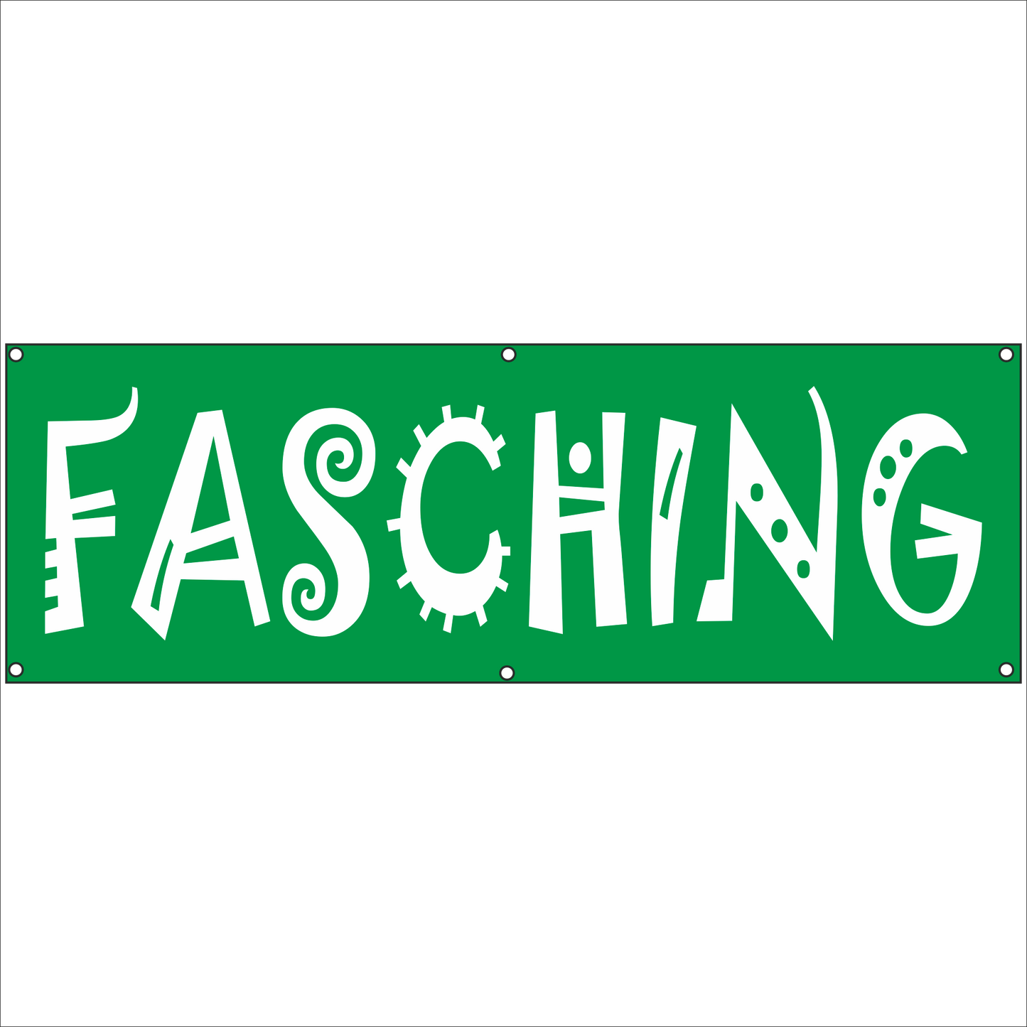 Werbeplane - Gerüstplane - p123 - Fasching - NEU - Plane für Baustelle- Garten- Zaun oder Veranstaltung