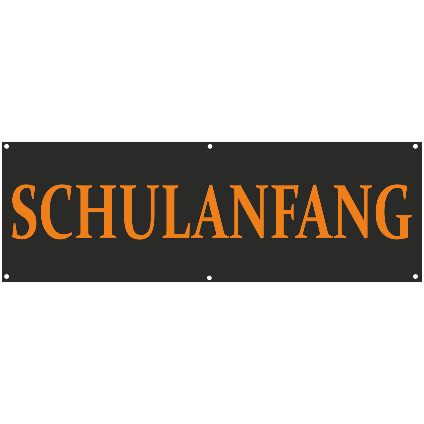 Werbeplane - Gerüstplane - p124 - Schulanfang - NEU - Plane für Baustelle- Garten- Zaun oder Veranstaltung