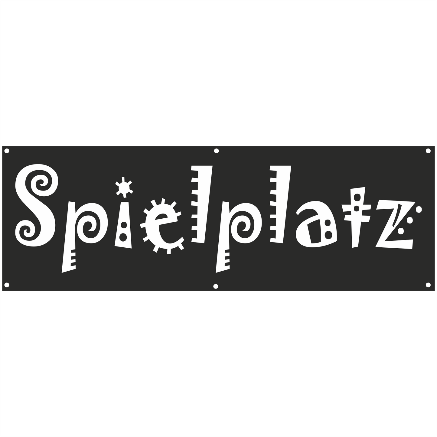 Werbeplane - Gerüstplane - p126 - Spielplatz - NEU - Plane für Baustelle- Garten- Zaun oder Veranstaltung